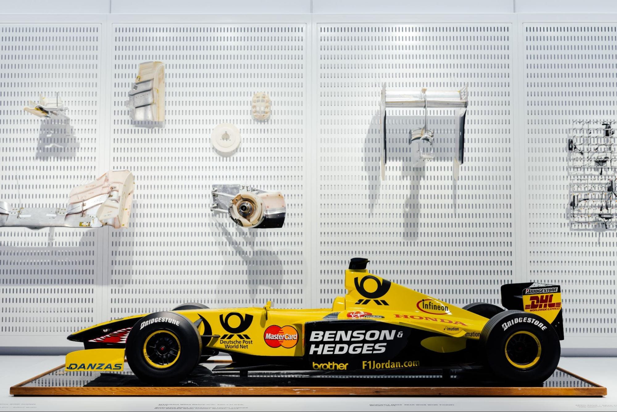 One of the cars at the F1 Exhibition