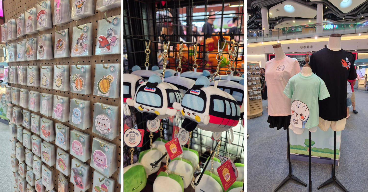 Stickers, plushies, shirts