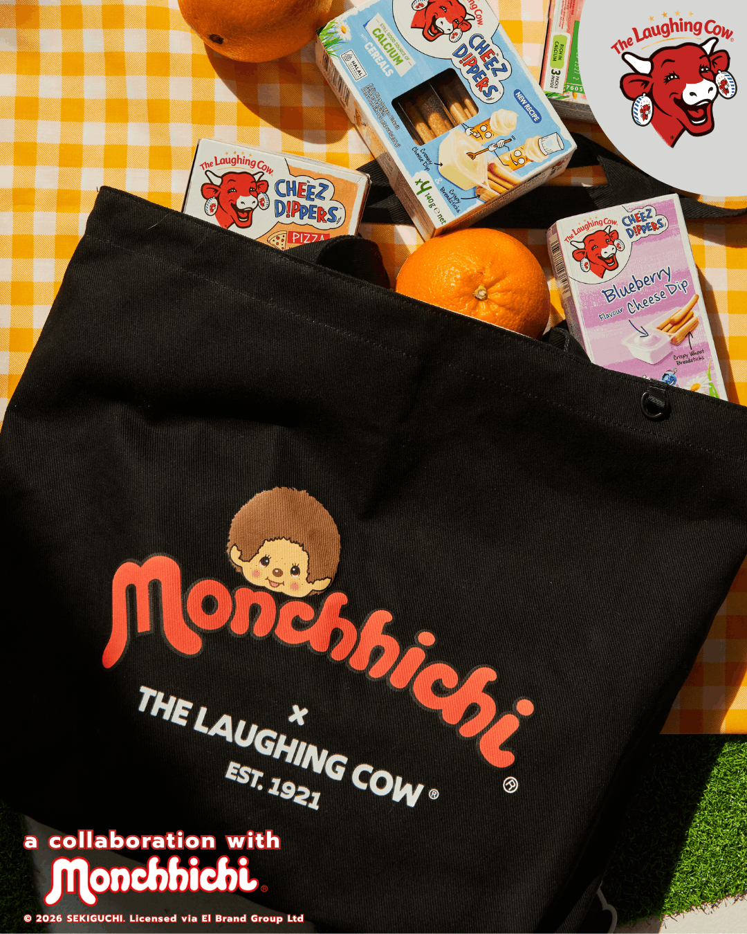 monchhichi x the laughing cow