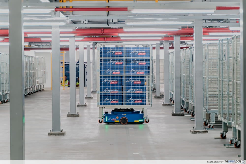 We Toured SingPost’s $30M Automated Parcel Facility For A BTS Look At How Our Parcels Reach Our Doorsteps - autonomous guided vehicles