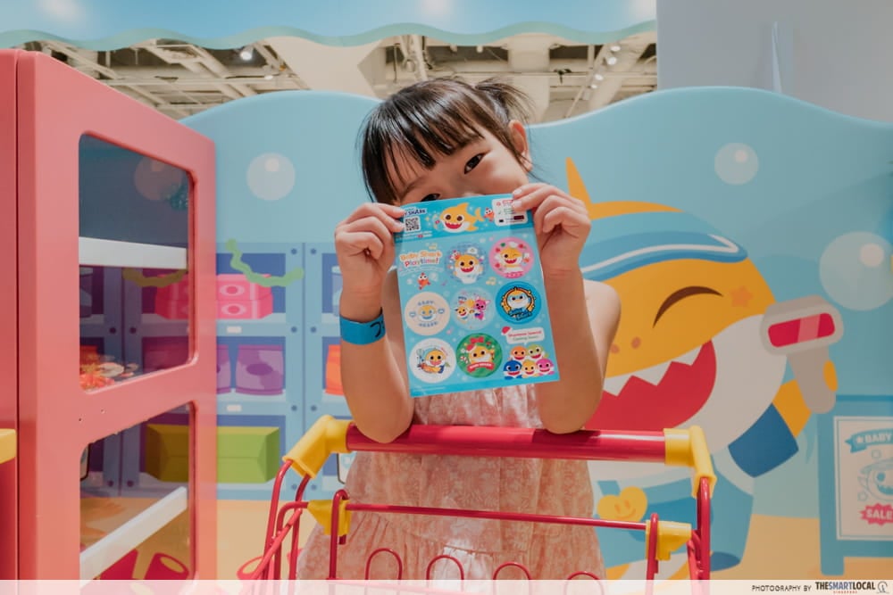 Free Baby Shark sticker sheet
