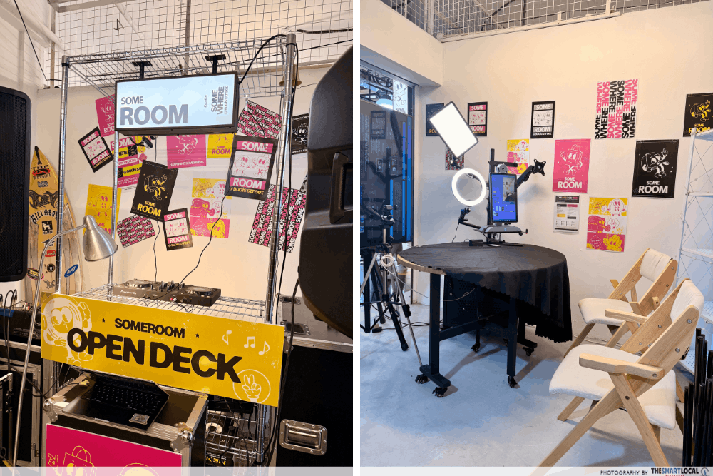 Bugis Street Level 2 revamp - DJ booth and podcast set up
