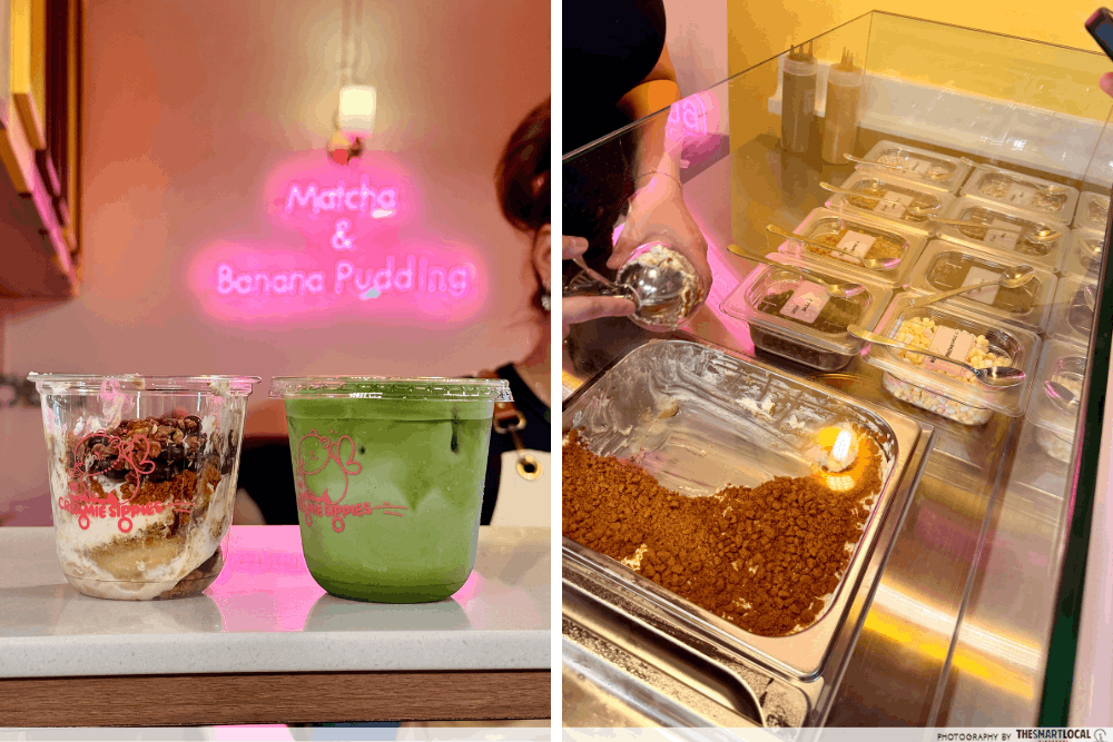 Bugis Street Level 2 revamp - banana pudding bar and matcha
