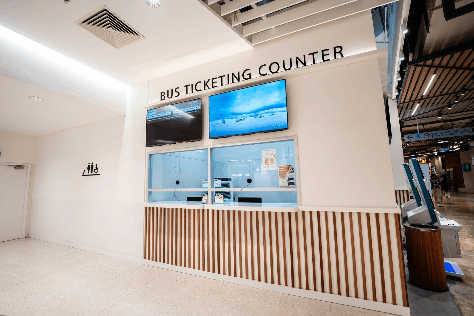 LaLaport Bukit Bintang City Centre Transportation Hub - bus ticket counter