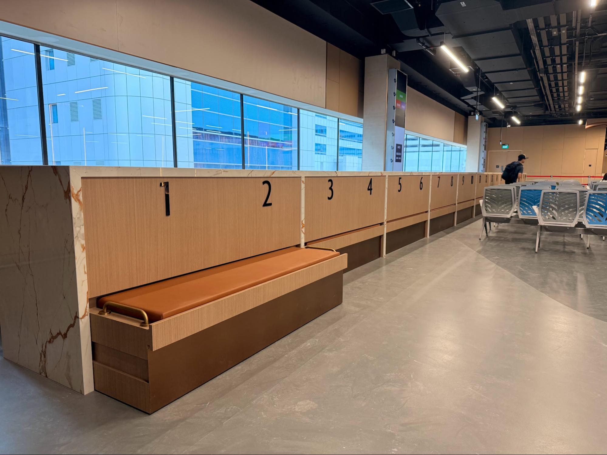 Singapore Cruise Centre (HarbourFront) terminal - cruise check in seats