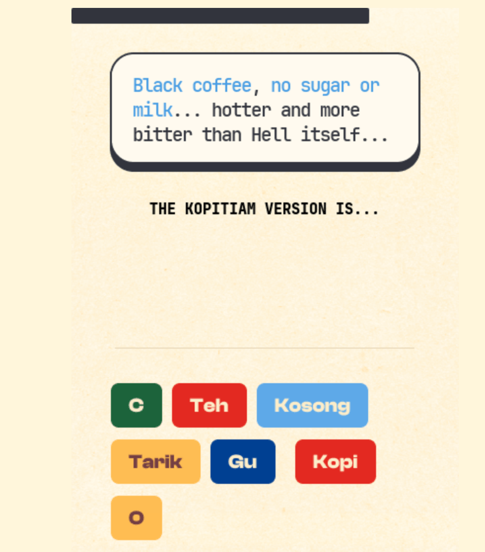 Singapore-themed games - LIM SIMI?