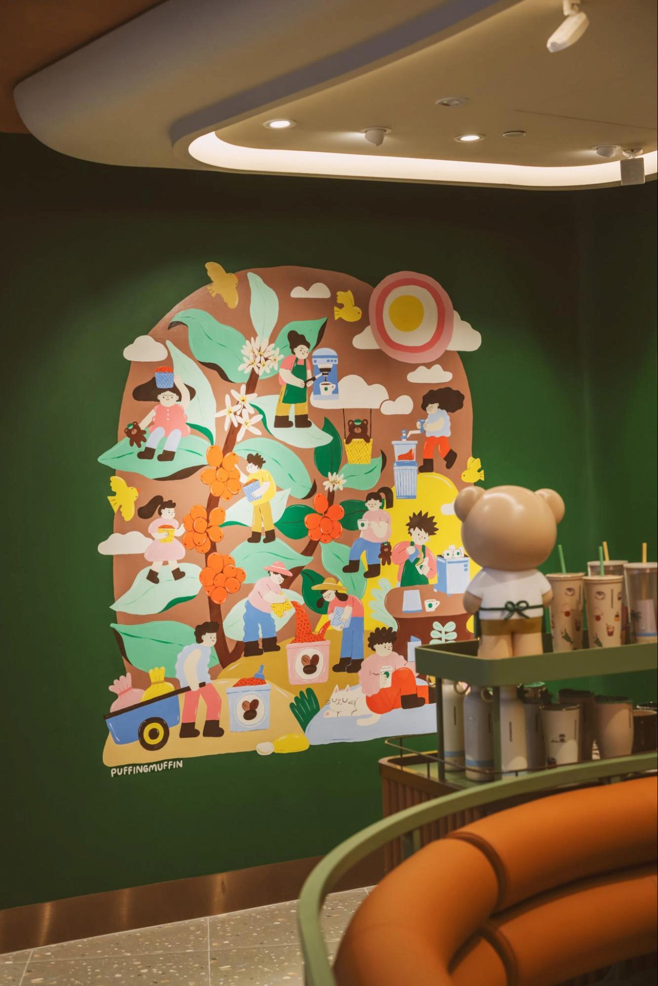 Starbucks WEAVE - mural
