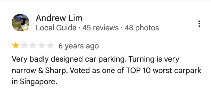 Worst Carparks In Singapore For Low Cars & New Drivers - Tampines Mart