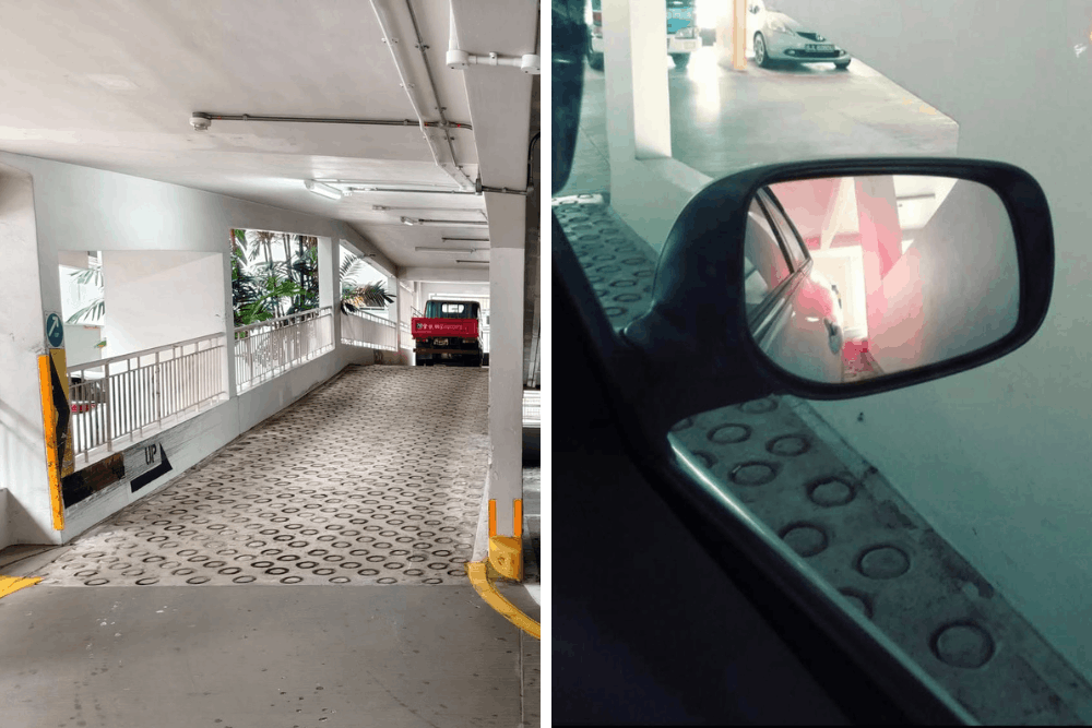 Worst Carparks In Singapore For Low Cars & New Drivers - narrow turns