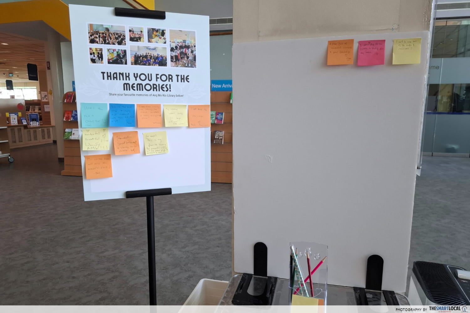memories of amk library post-its