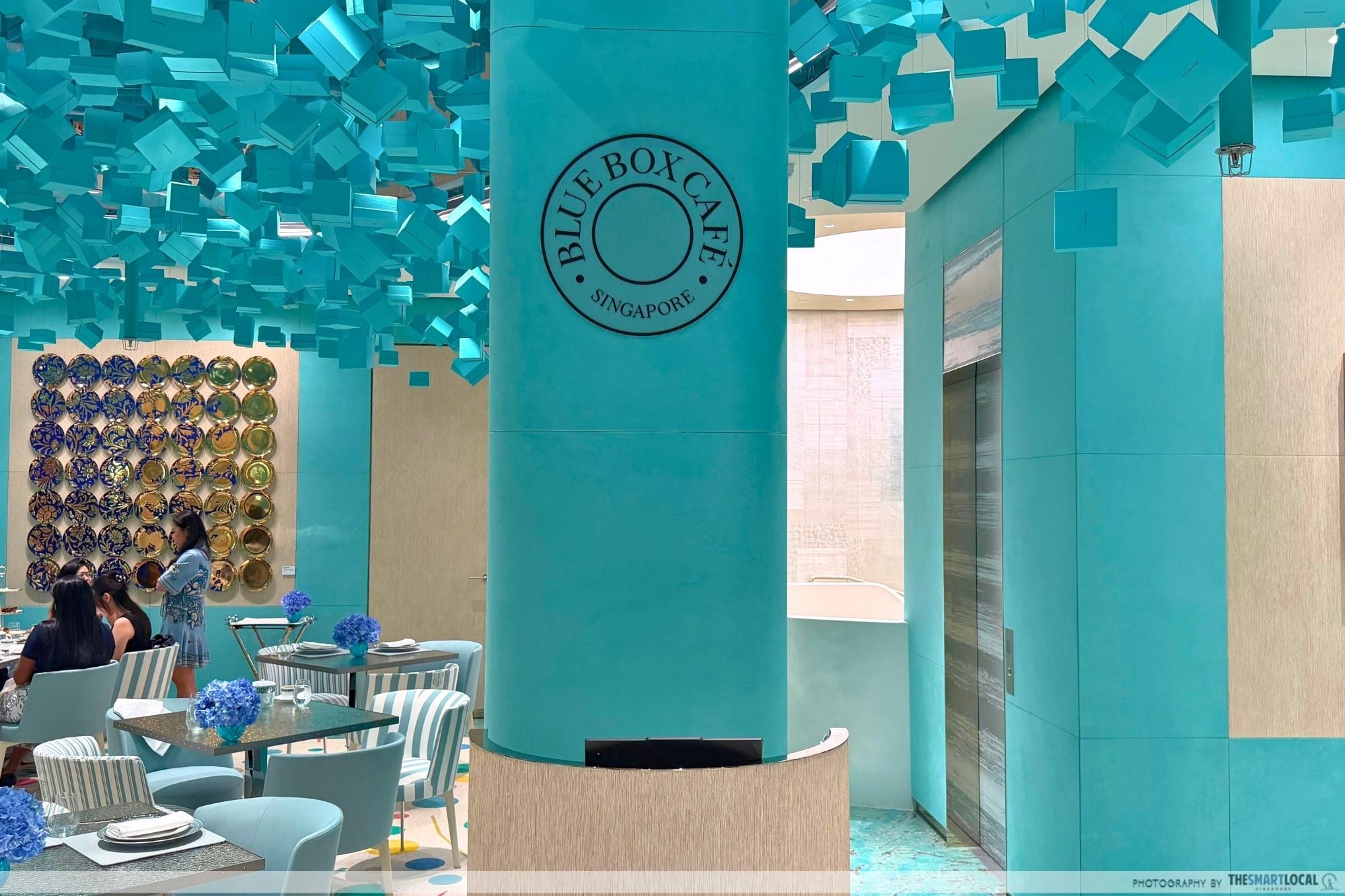 blue box cafe - hostess desk