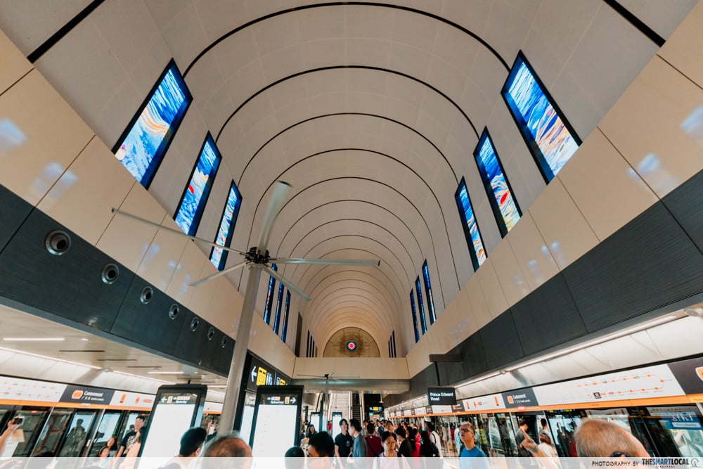 cantonment station arched ceiling