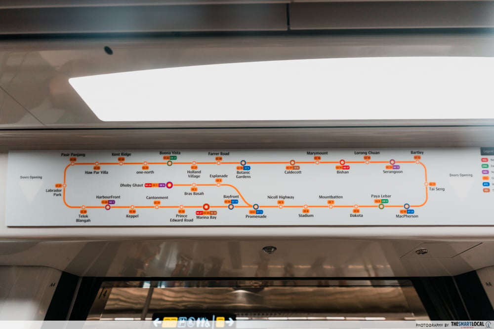 circle line updated train map
