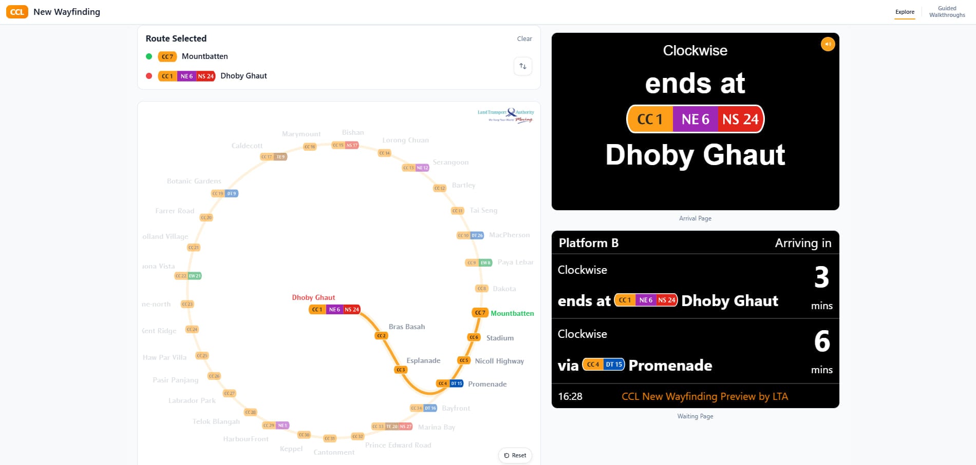 circle line wayfinding website