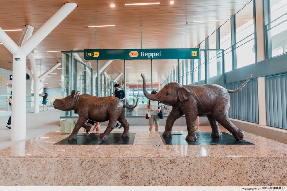keppel station animal sculptures