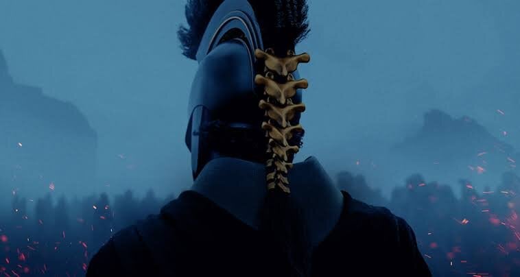 christopher nolan the odyssey - odysseus back view