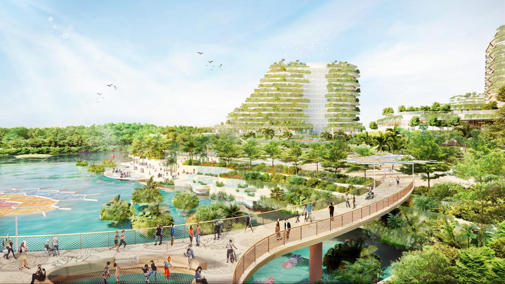 greater sentosa master plan - elevated walkways