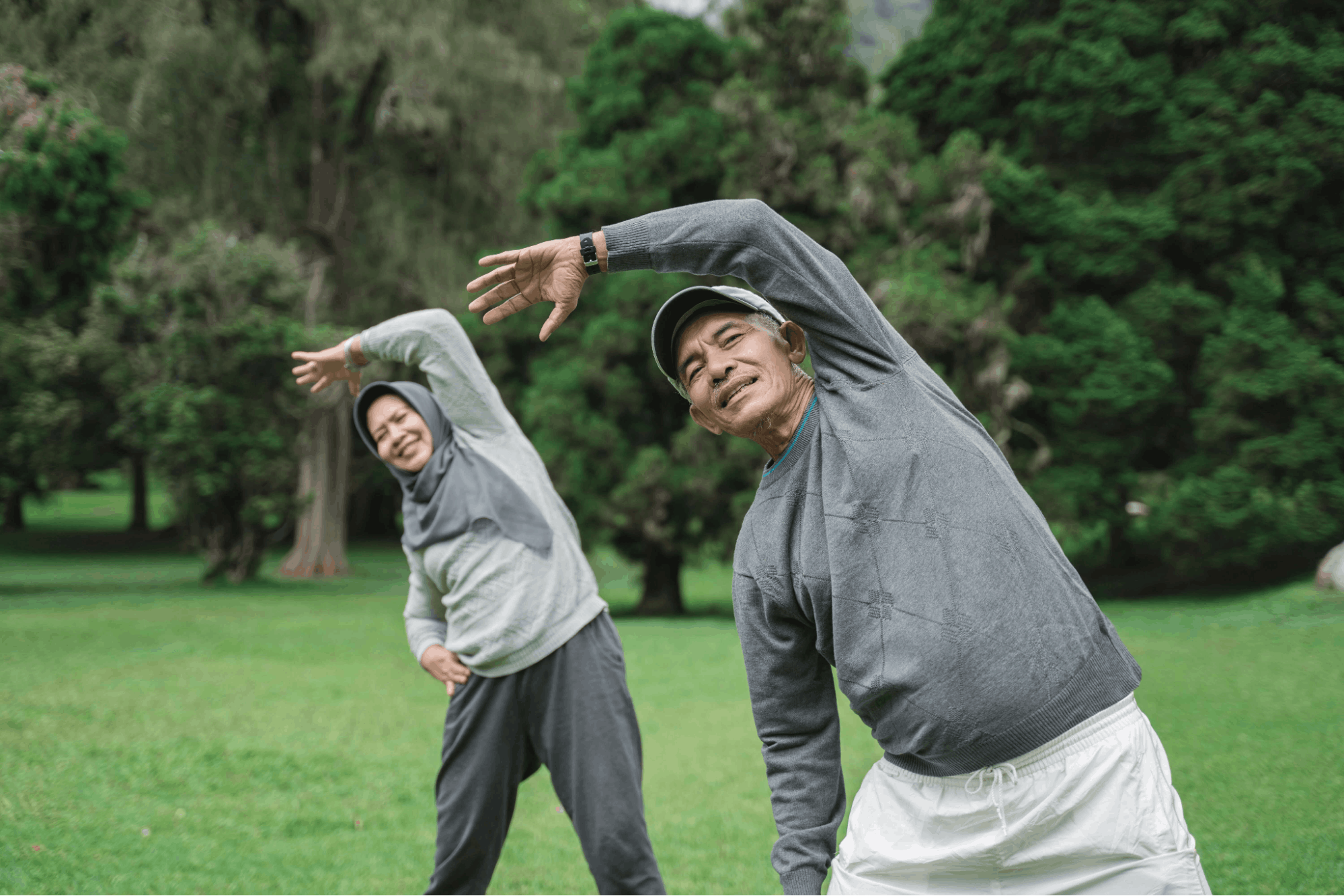 health screening - exerising elderly