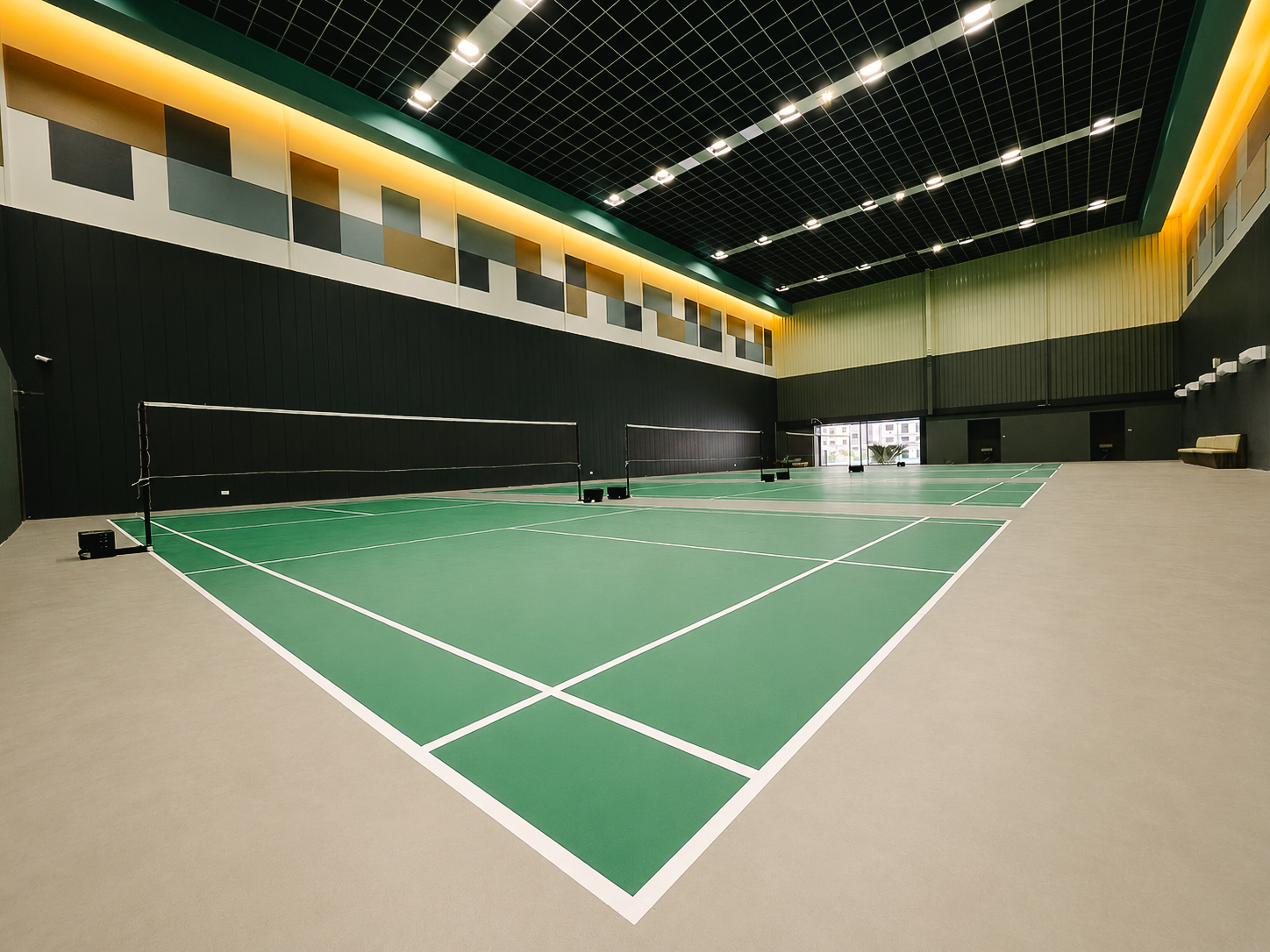 Badminton courts