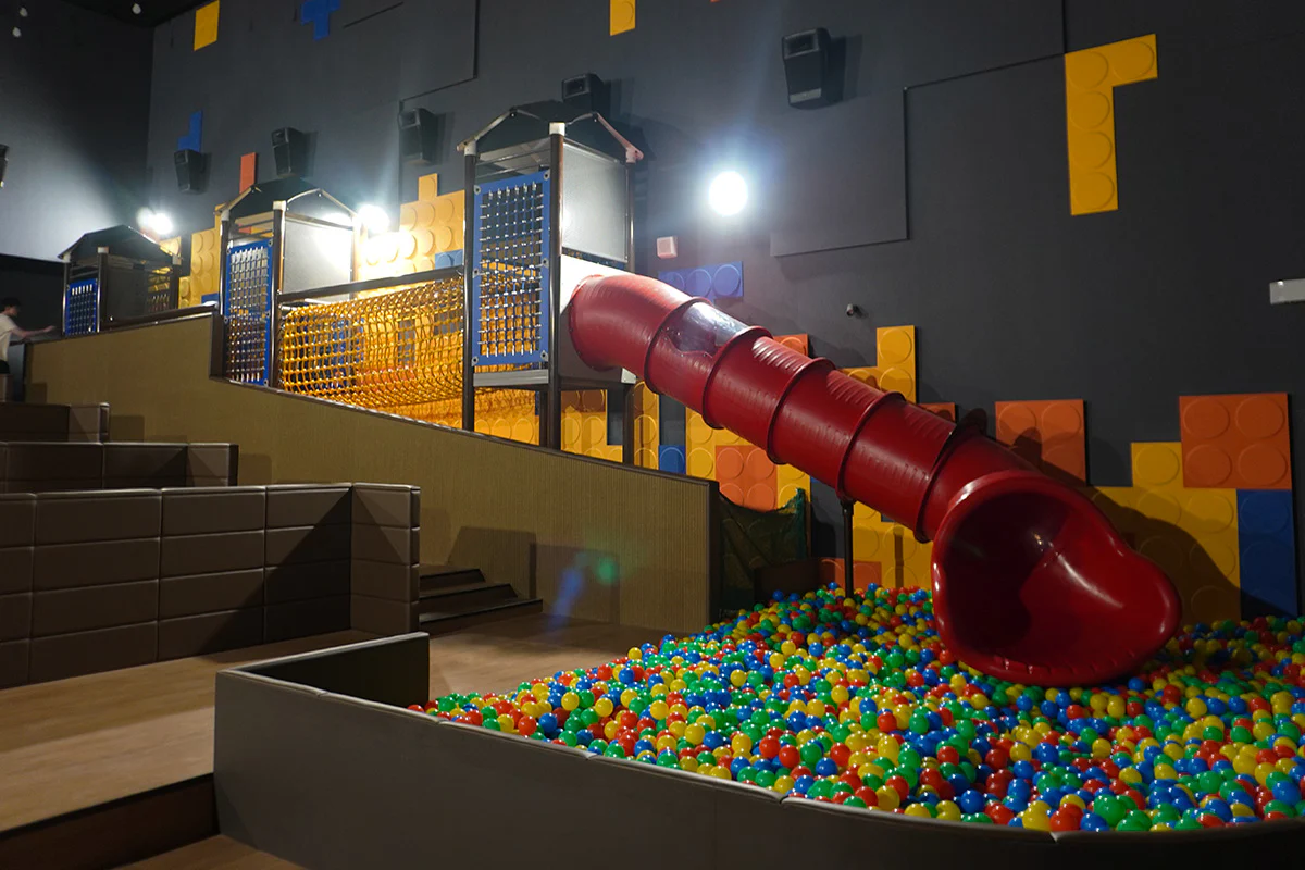Slide and ball pit