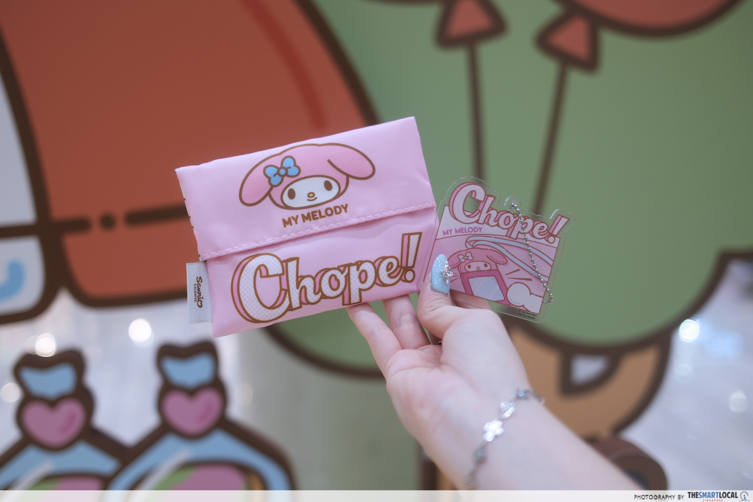 Tissue pouch & keychain
