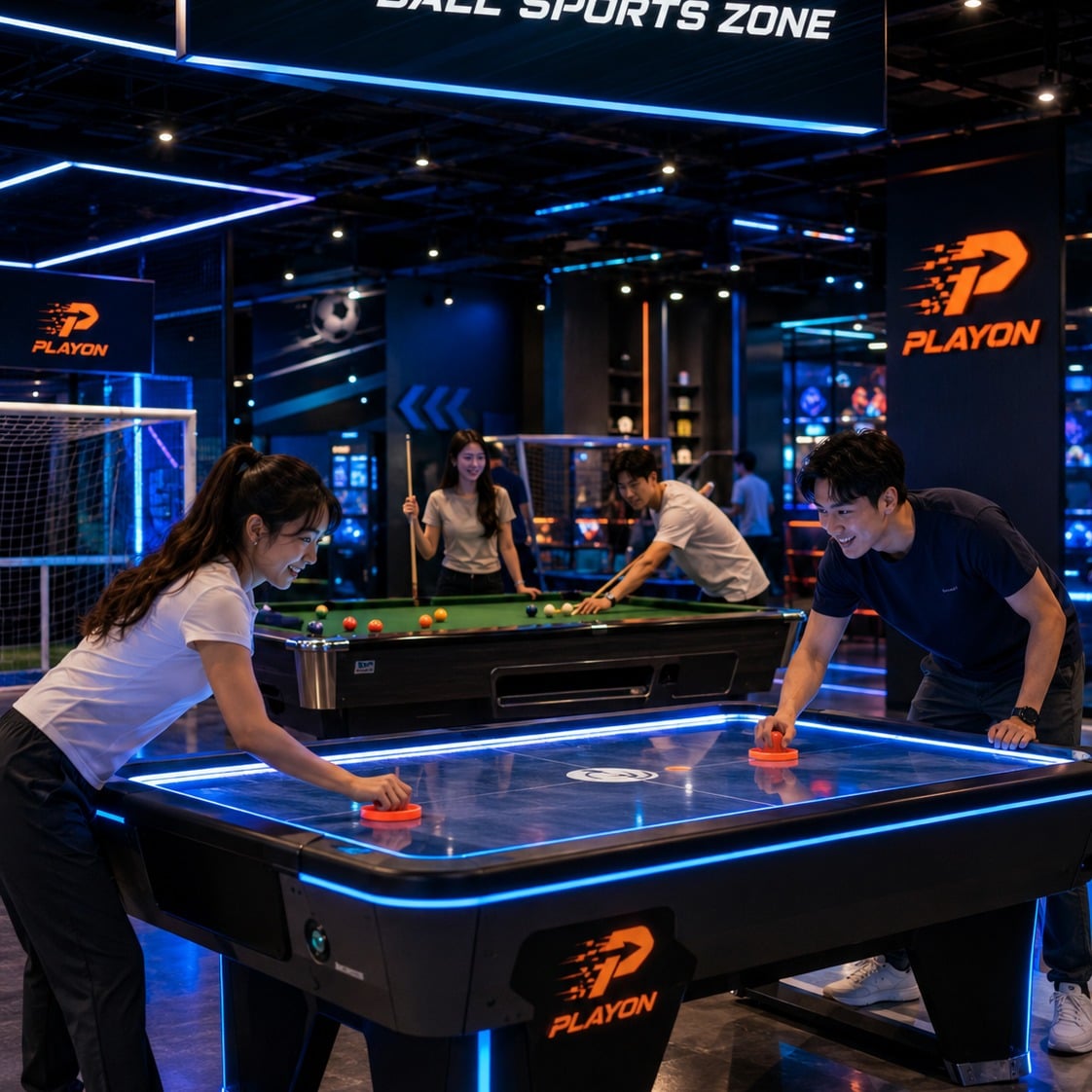 playon downtown east - air hockey