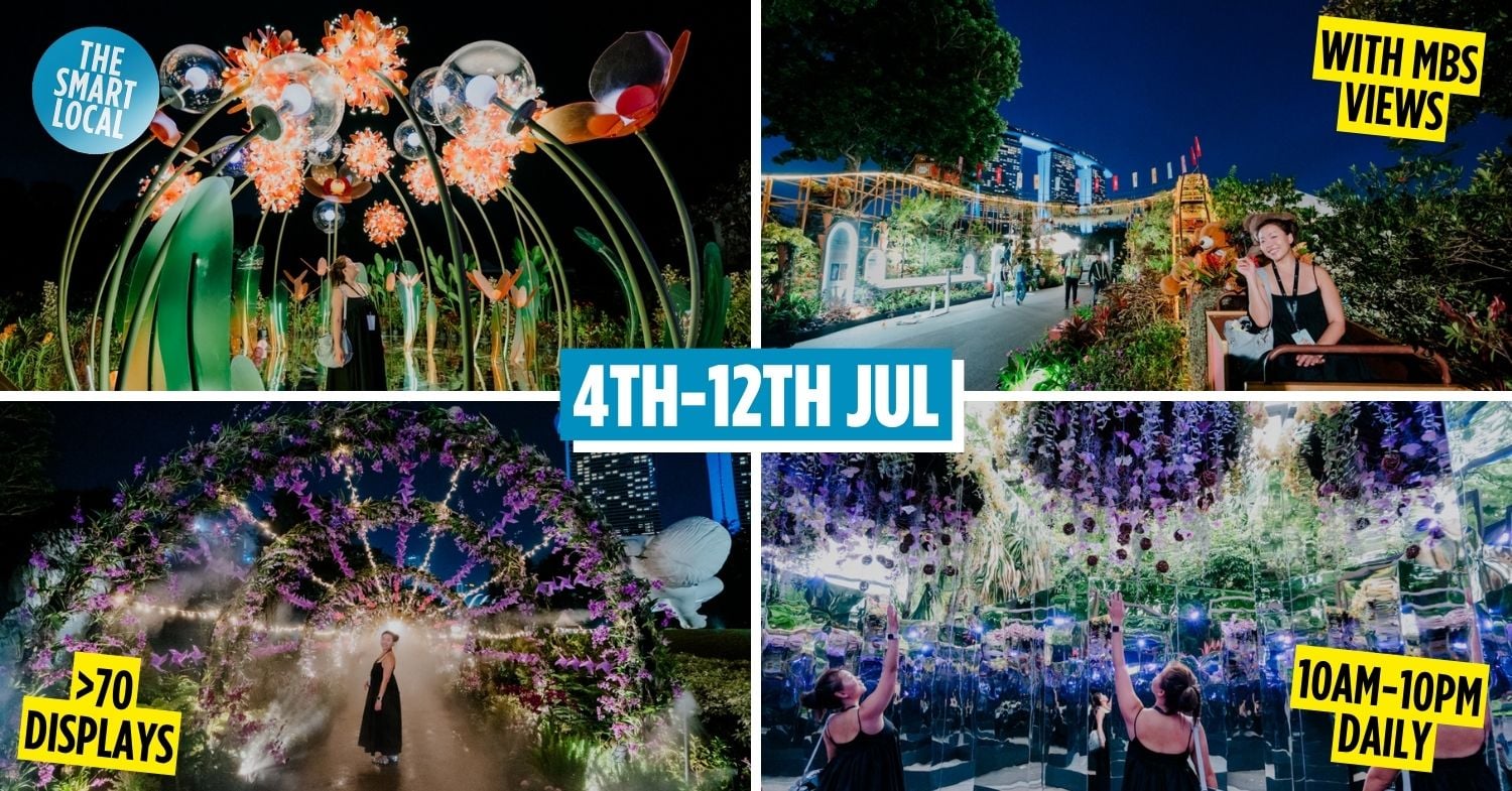 First Look At Singapore Garden Festival 2026 – 8M-Tall Floral Roller Coaster & Giant Light-Up Installations