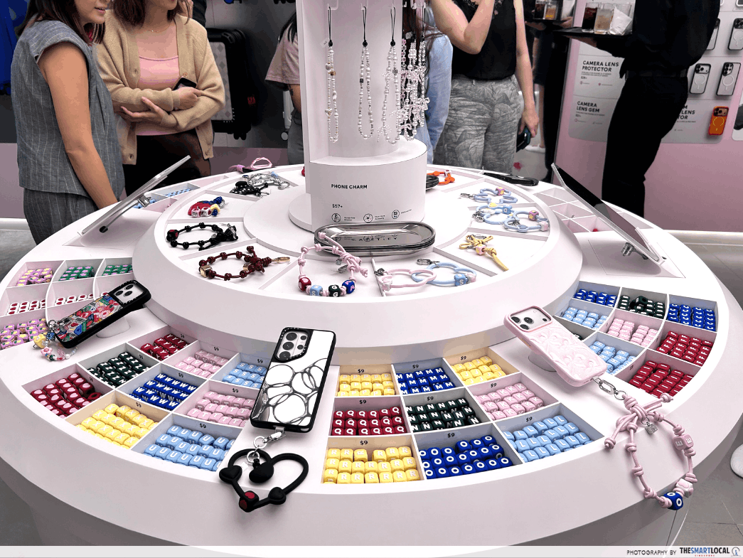 Casetify in-store customisation bar