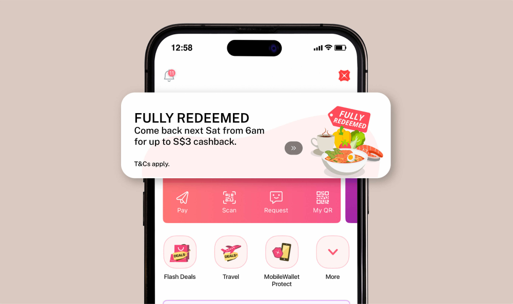 DBS Paylah 3 Cashback Fully Redeemed
