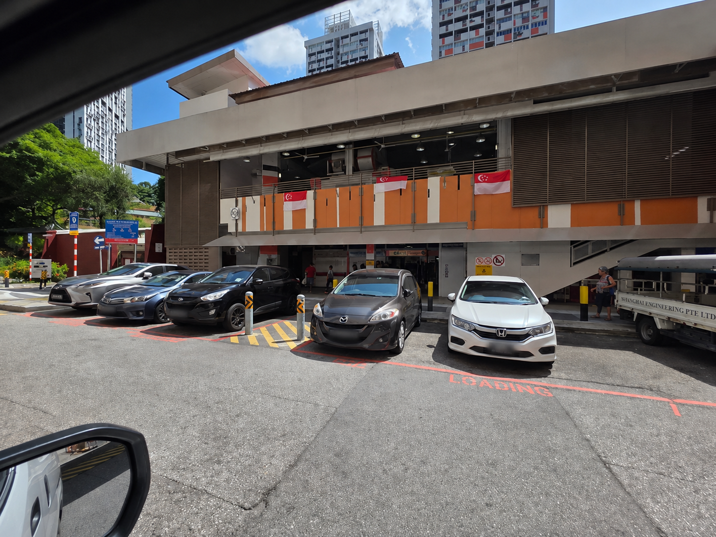 illegal parking loading bay