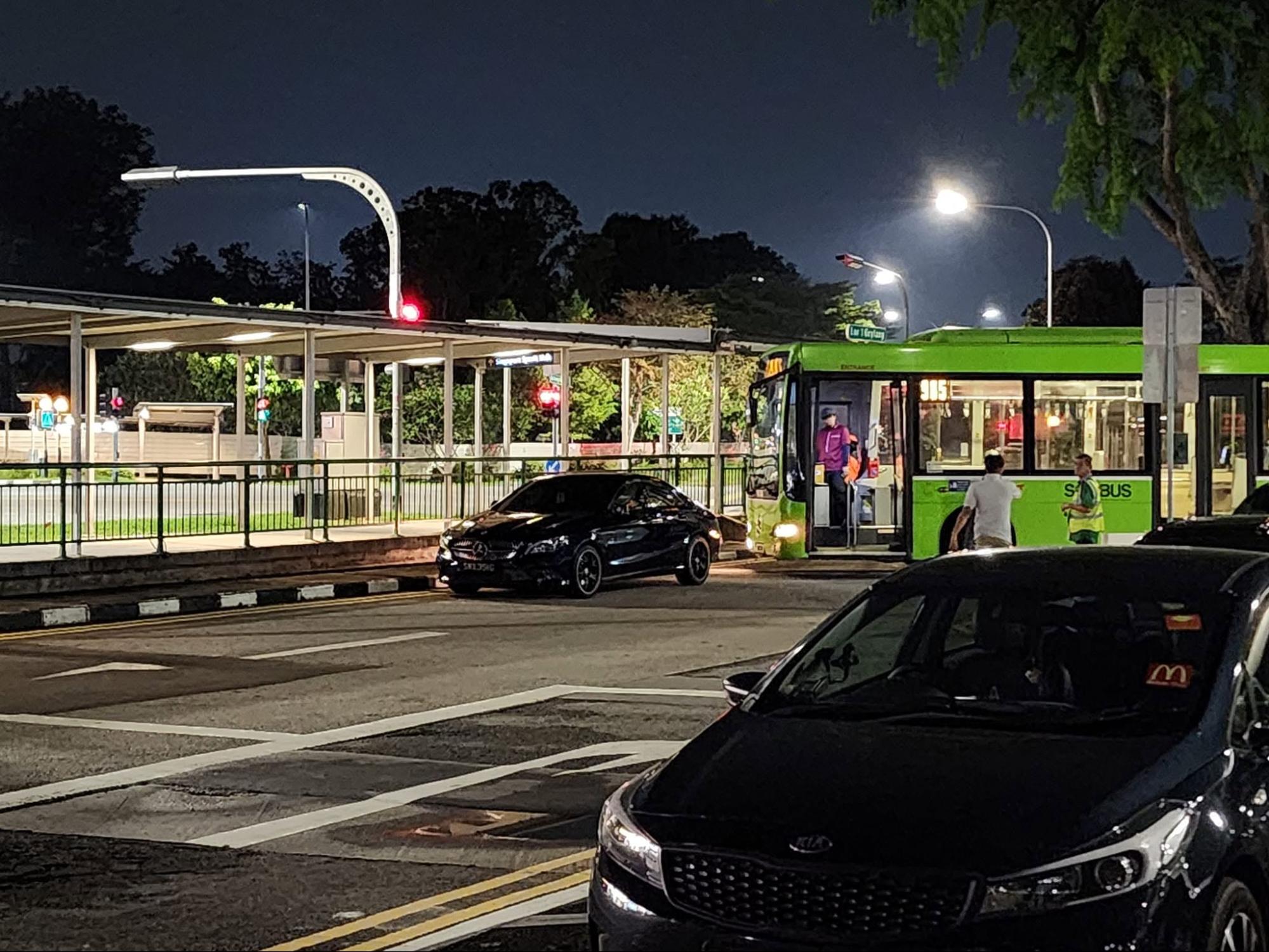 illegal parking bus stop