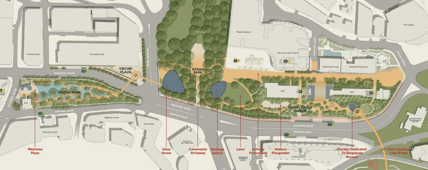 Istana Park Expansion Map