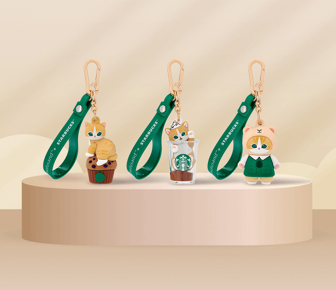 Mofusand x Starbucks blind box keychain