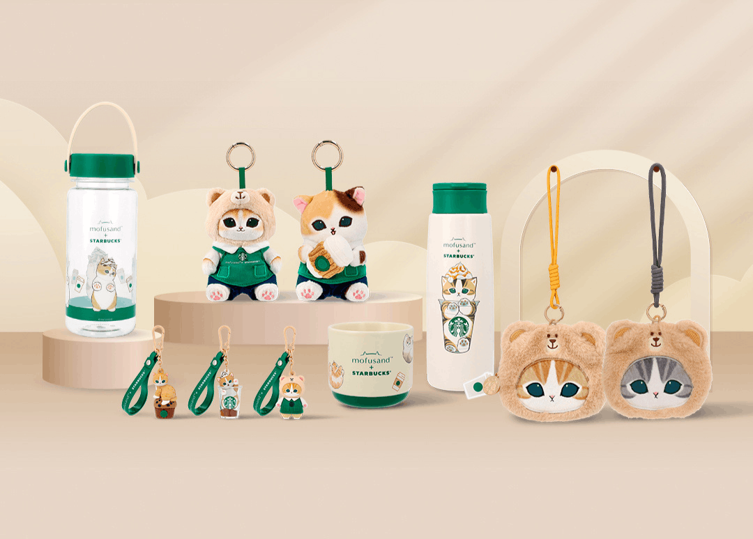 Full Mofusand x Starbucks collection