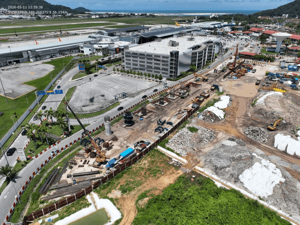 Construction near Penang International Airport