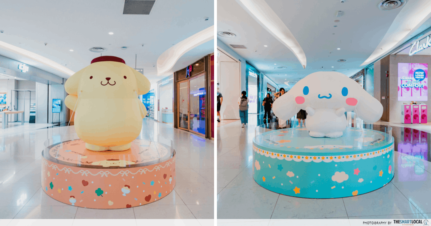Pompompurin & Cinnamoroll inflatables