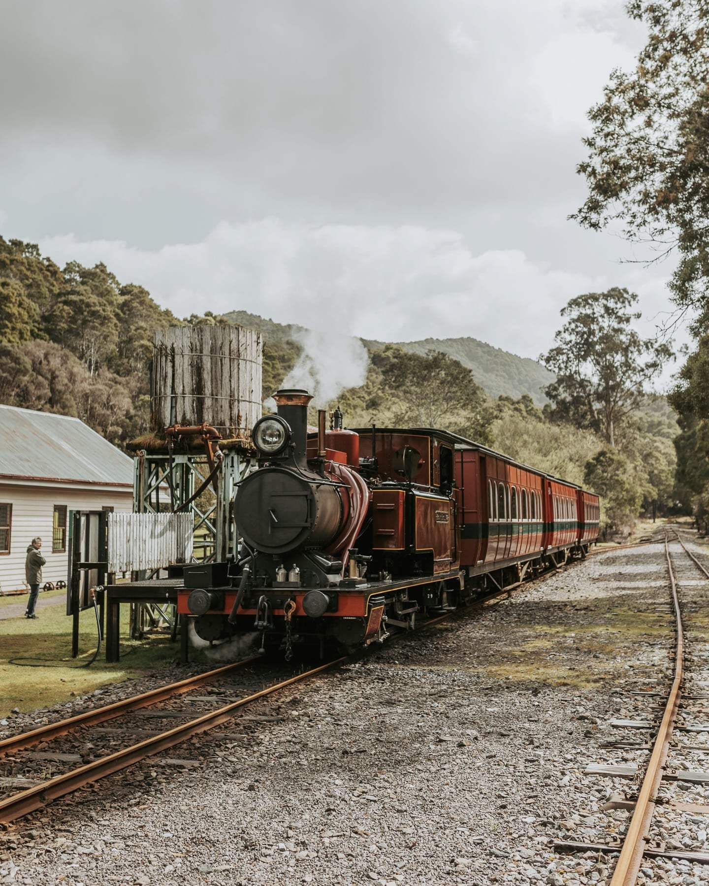 Soft adventure outdoor travel ideas in Tasmania - heritage steam train