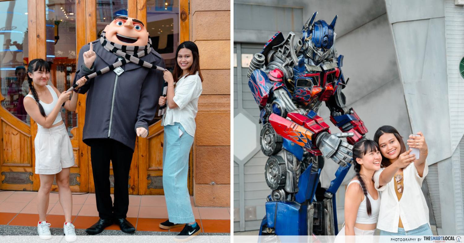 Gru and Optimus Prime at USS