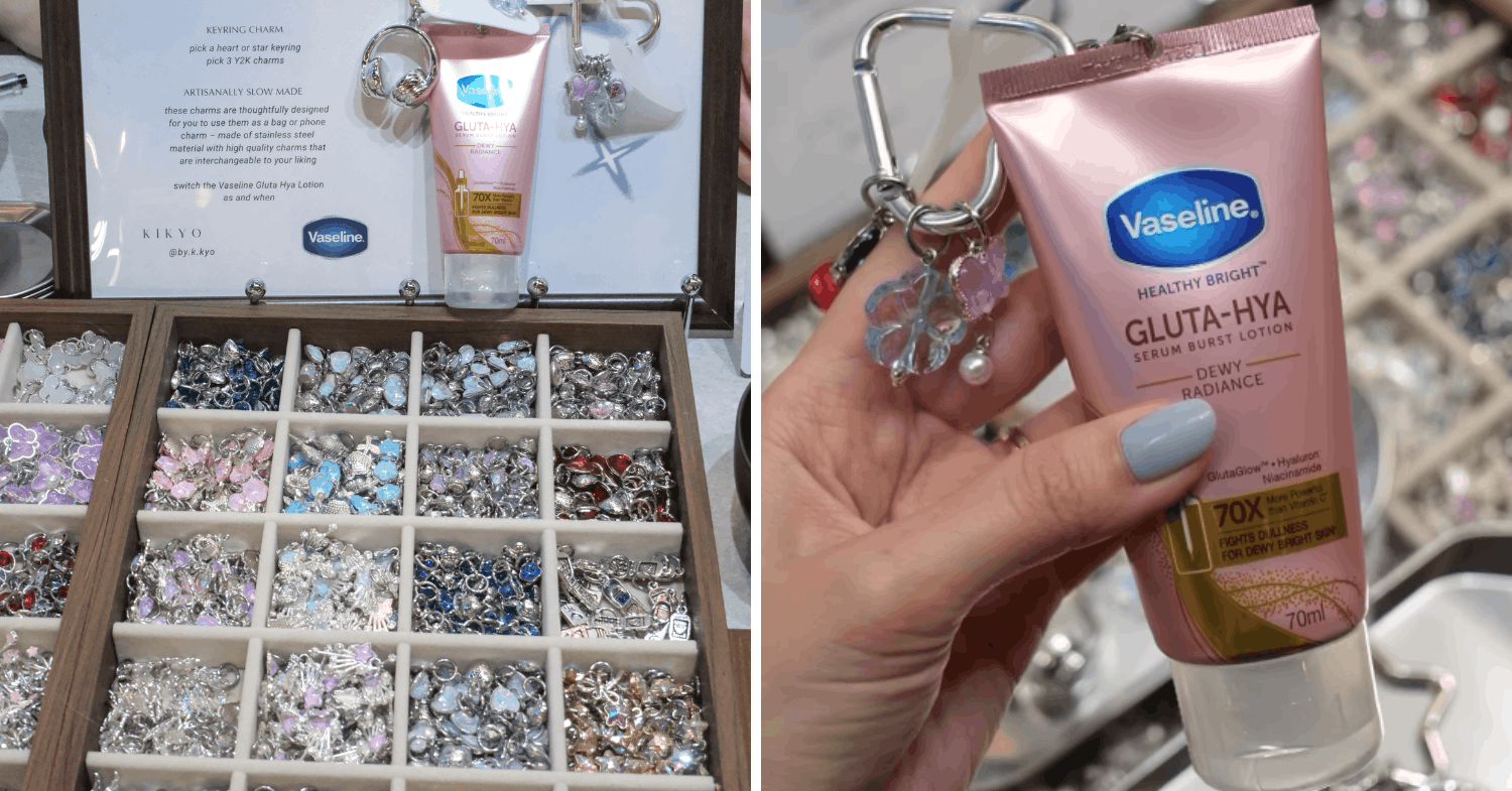 Keyring charm customisation