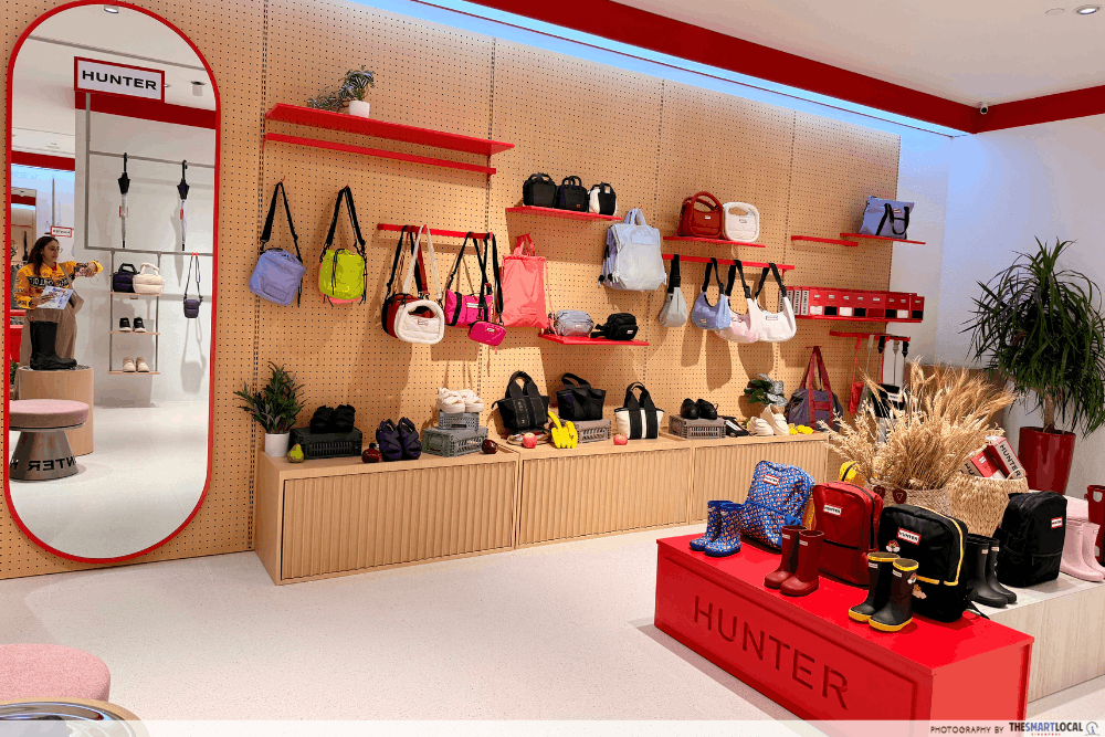Bags and shoes sold at Hunter