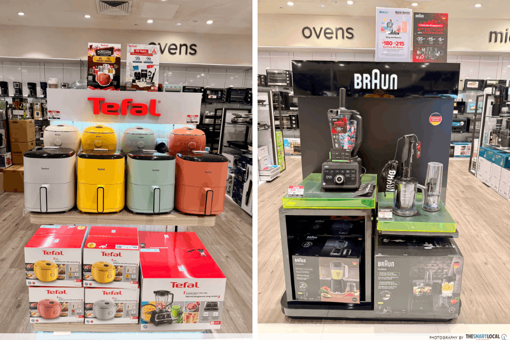 Tefal and Braun appliances