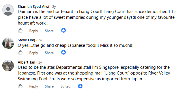 closed and closing department stores singapore - daimaru facebook