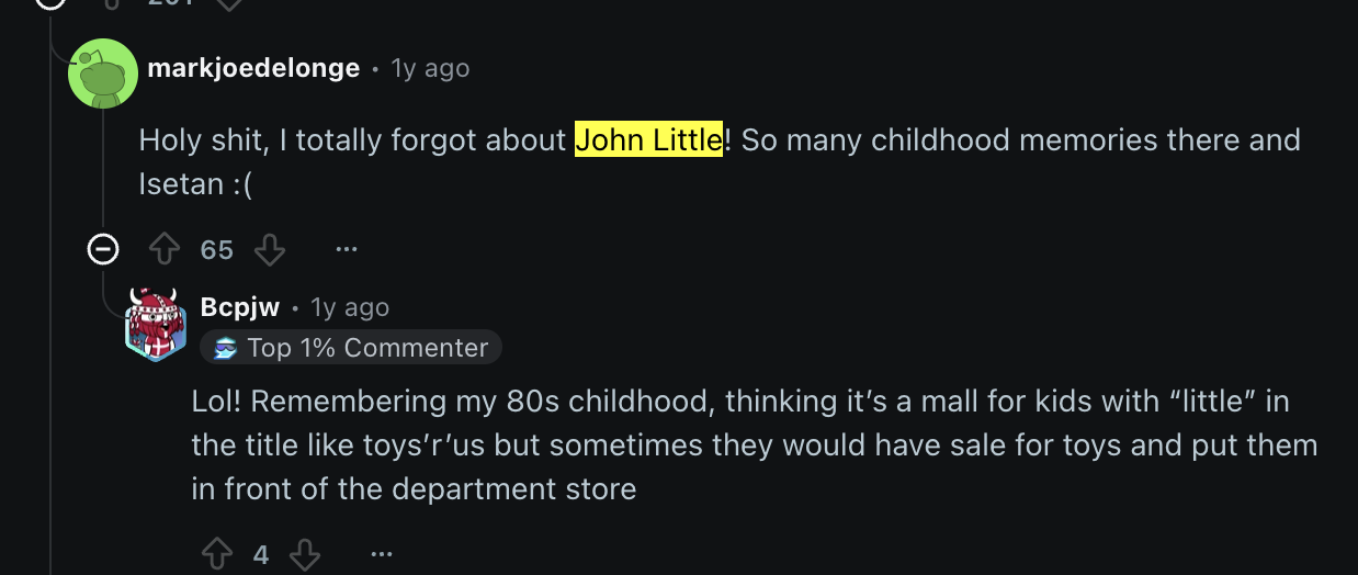 closed and closing department stores singapore - john little reddit