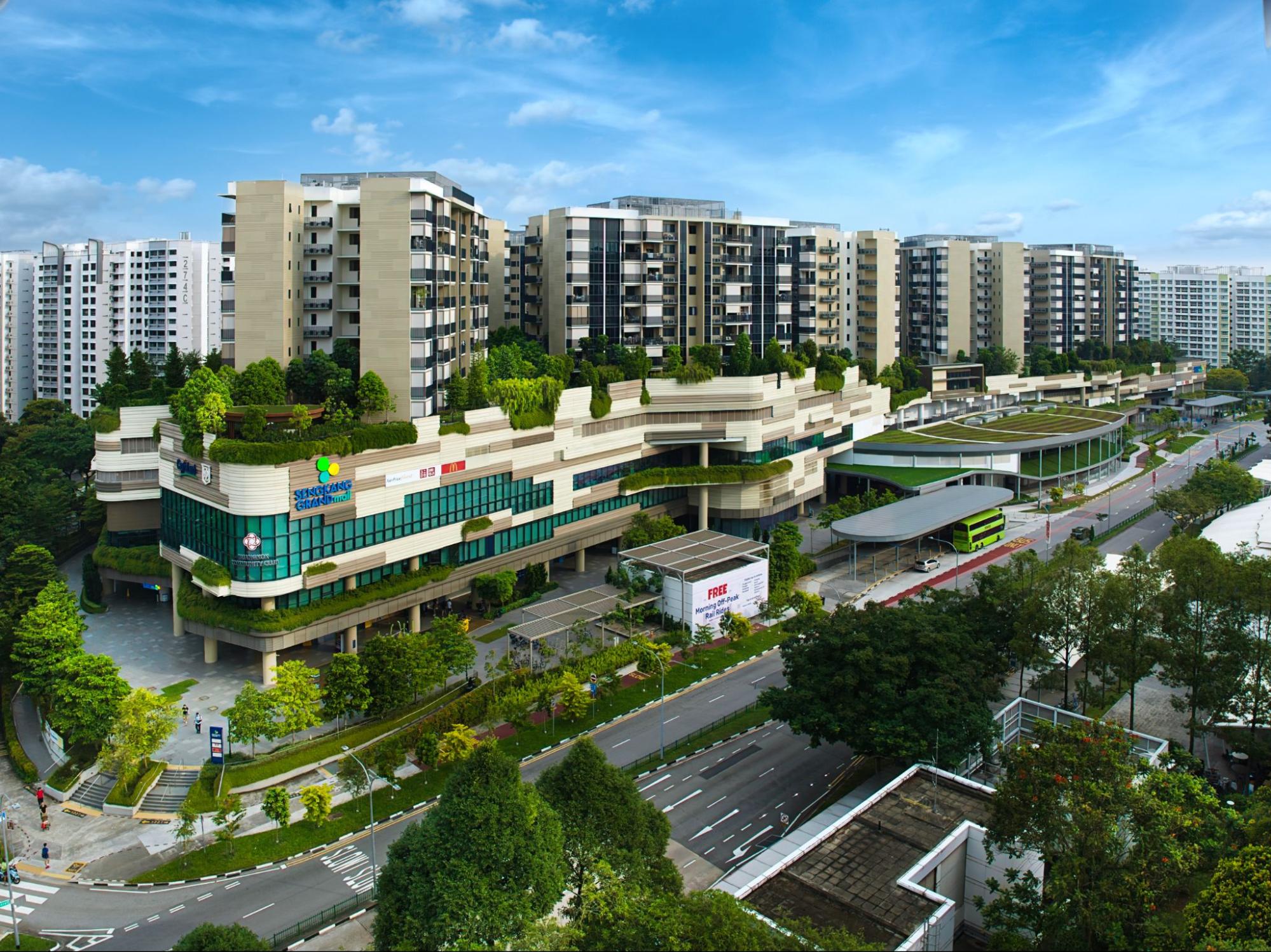 Sengkang Grand Mall aerial shot