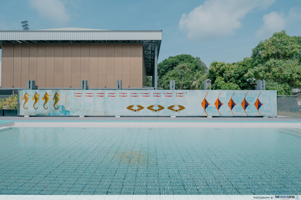 Wading pool & mural
