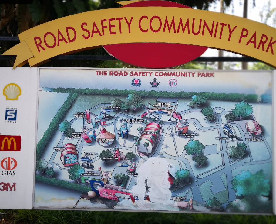 singapore road safety park - map