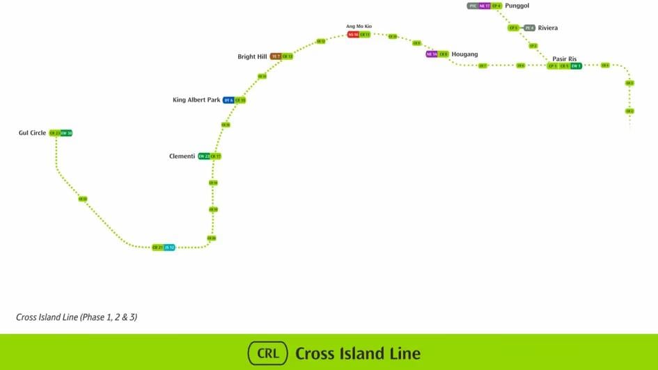 upcoming openings in singapore - cross-island line
