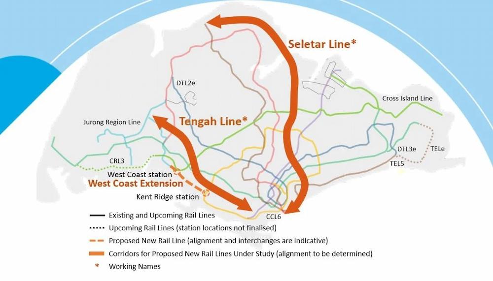 upcoming openings in singapore - tengah and seletar line