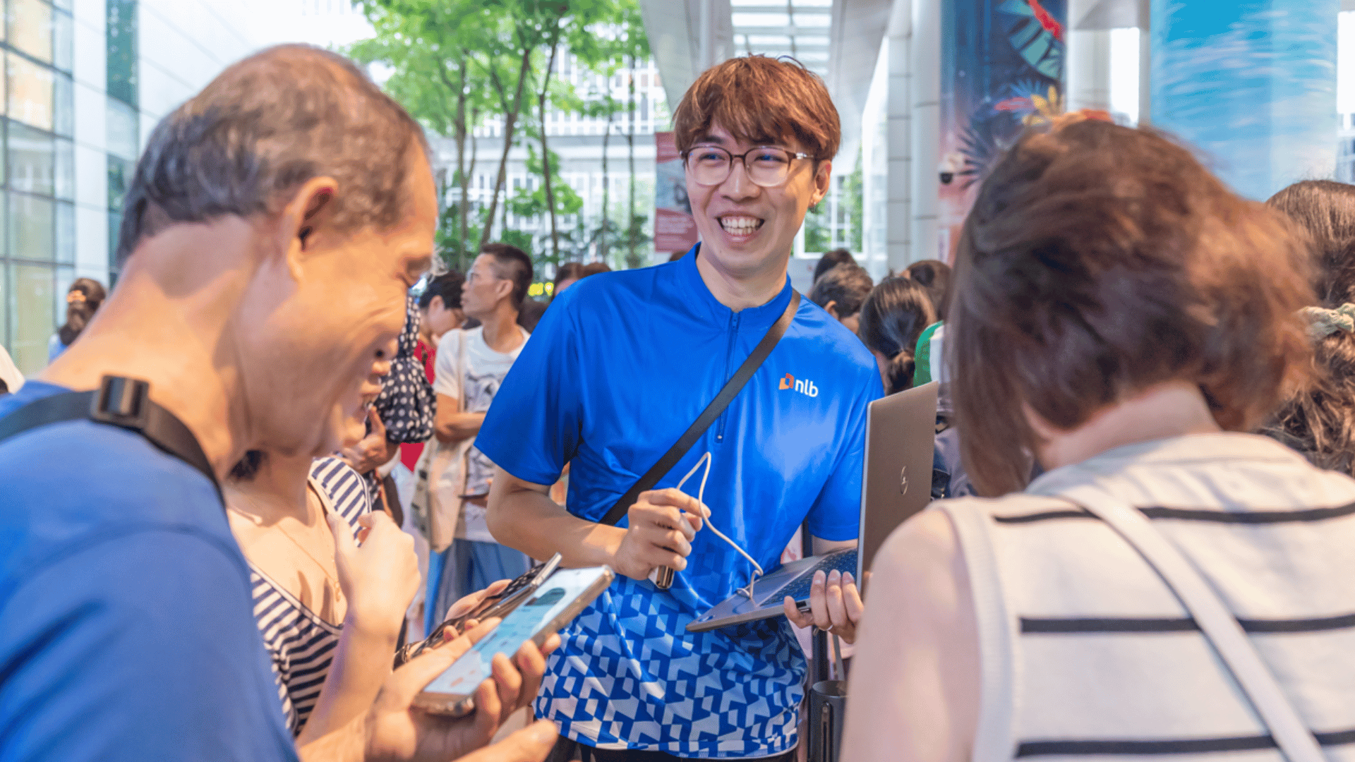 NLB staff at the Big Book Giveaway