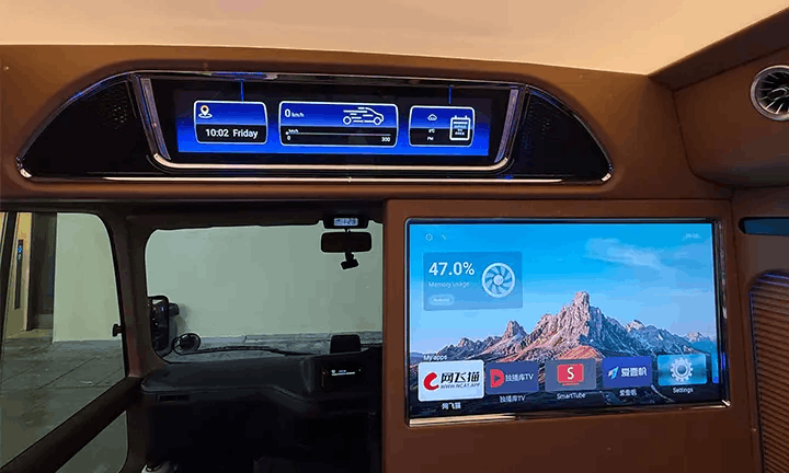 DreamRide luxury minibus from Singapore to JB - smart tv